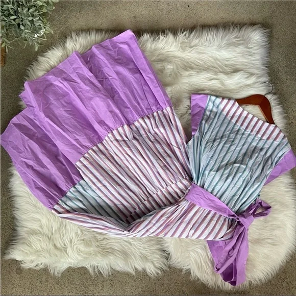 Tanya Taylor Jasmine Striped Dress, Size 6